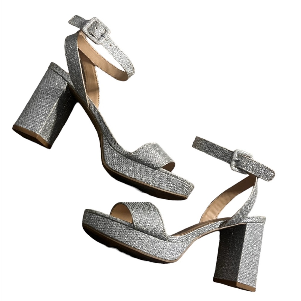 Silver Sparkly Heels